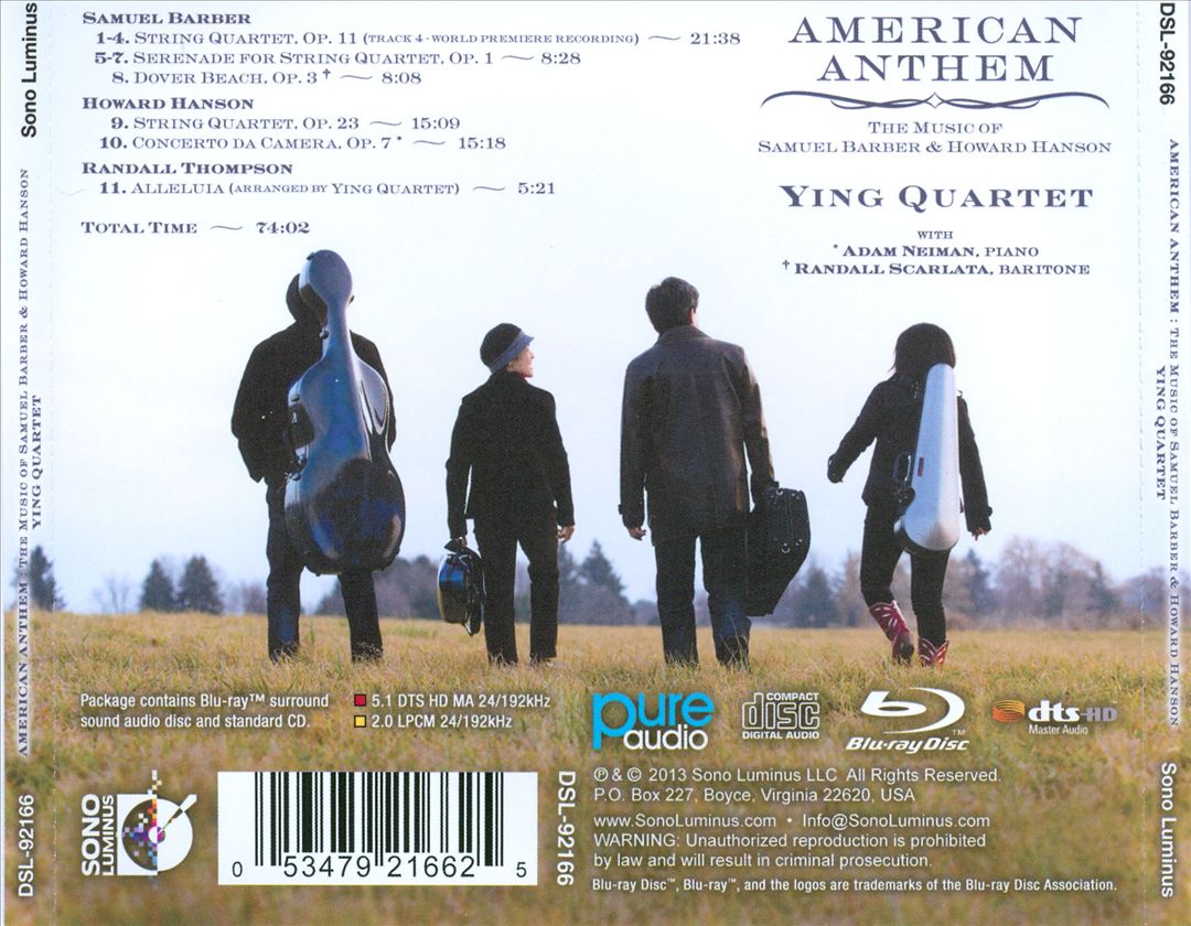 American Anthem: The Music of Samuel Barber & Howard Hanson cover art