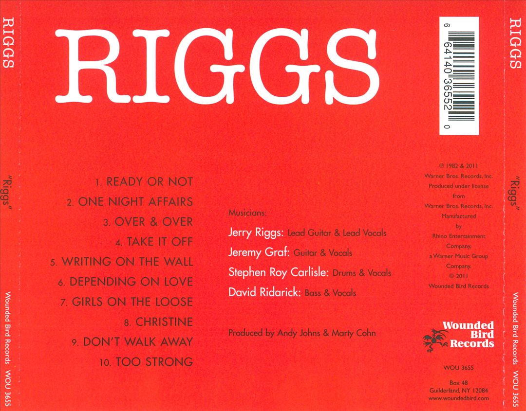 Riggs cover art