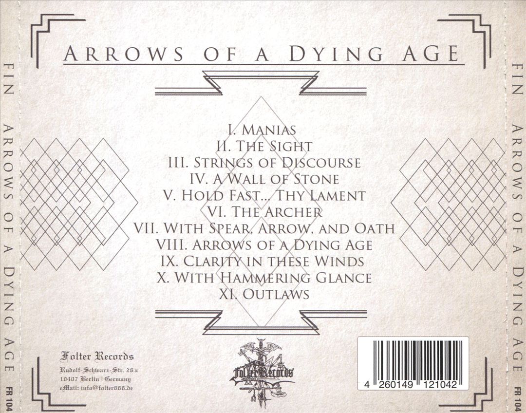 Arrows of a Dying Age cover art