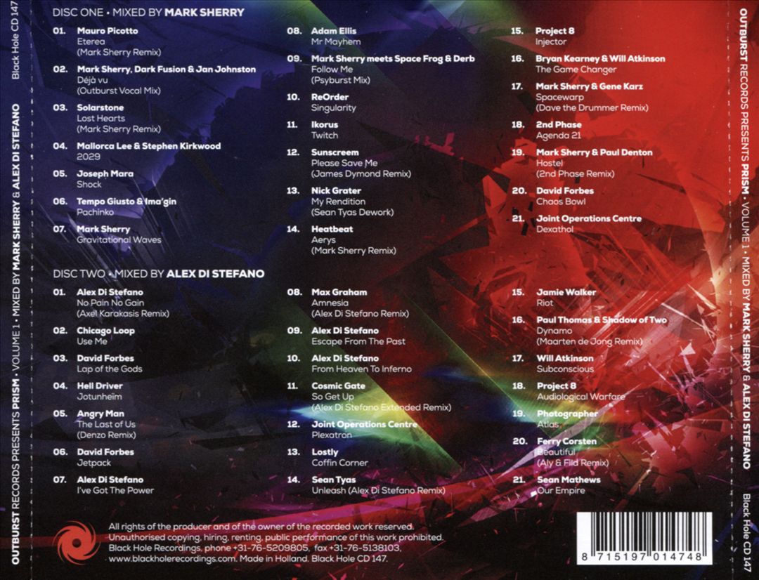 Outburst Records Presents Prism, Vol. 1 cover art