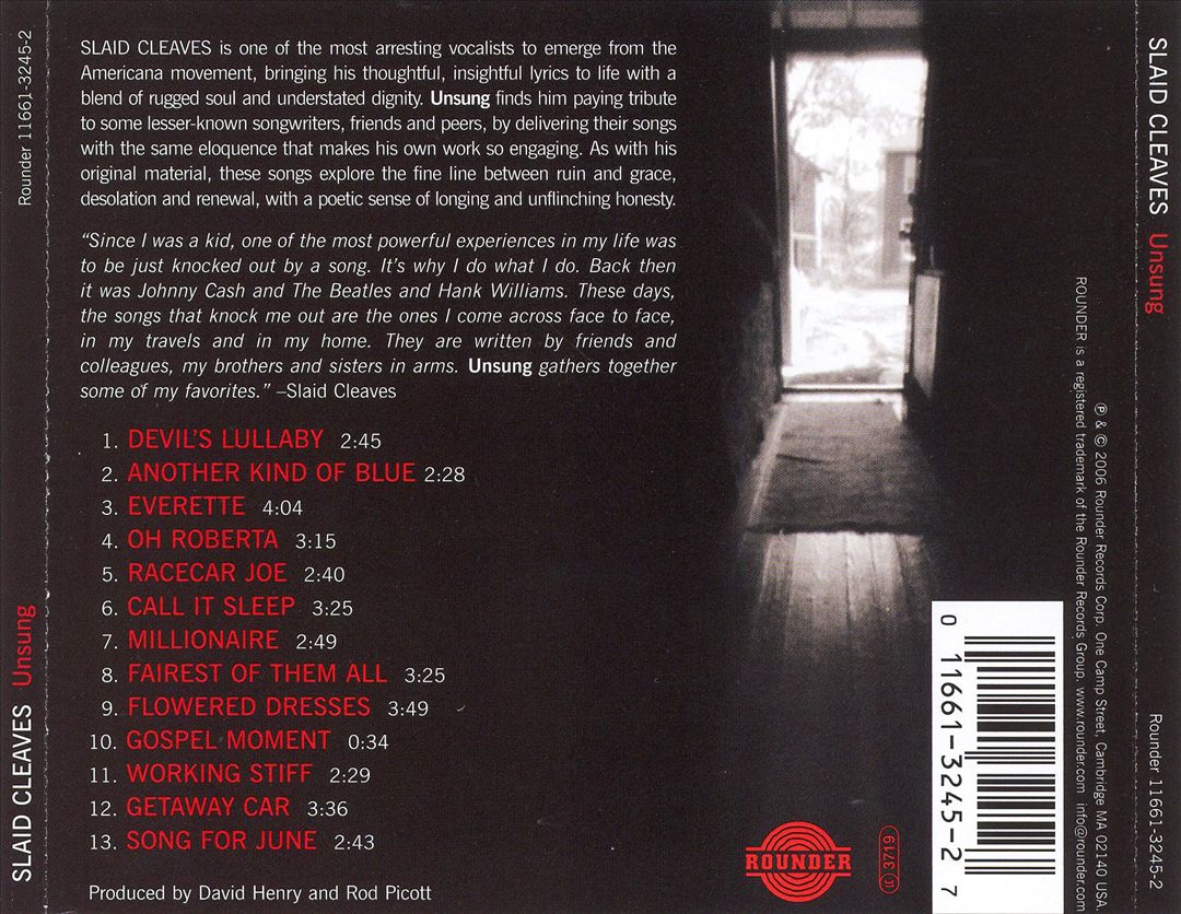 Unsung cover art