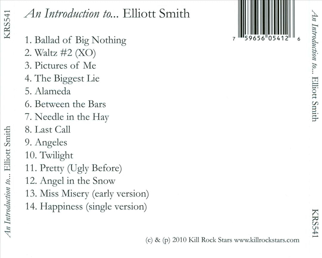 Introduction to Elliott Smith cover art