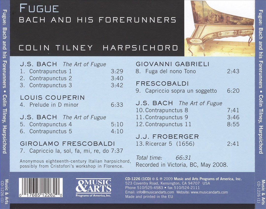 Fugue: Bach and his Forerunners cover art