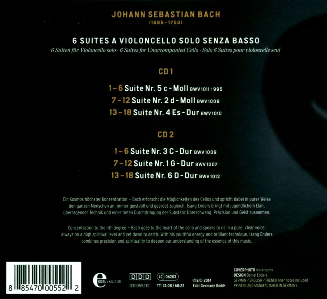 Bach: Cello Suites cover art