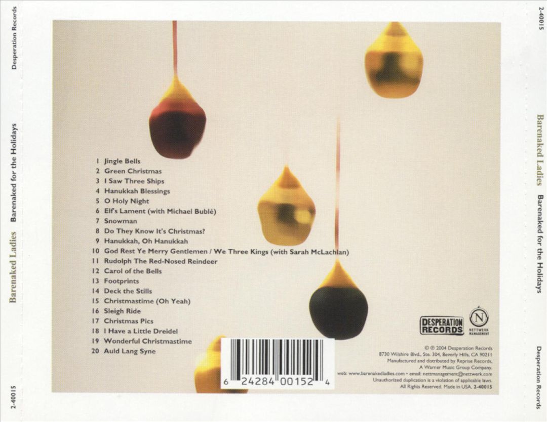 Barenaked for the Holidays cover art