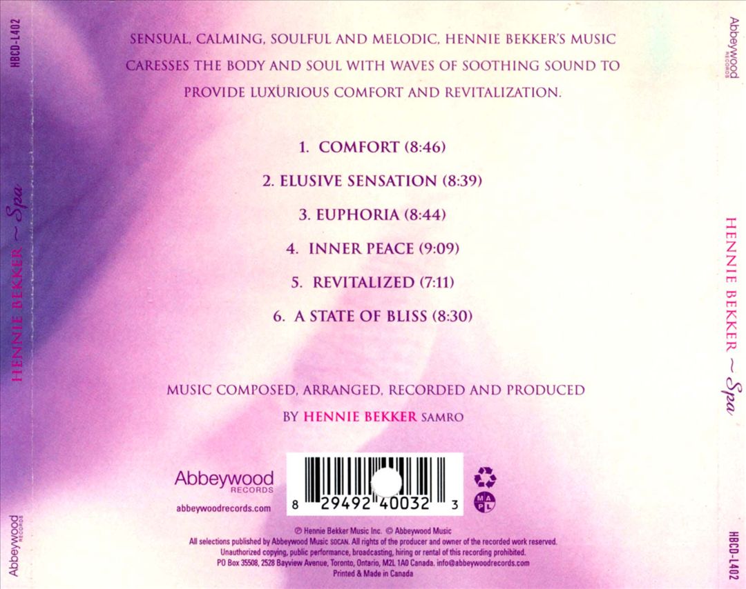 Spa cover art