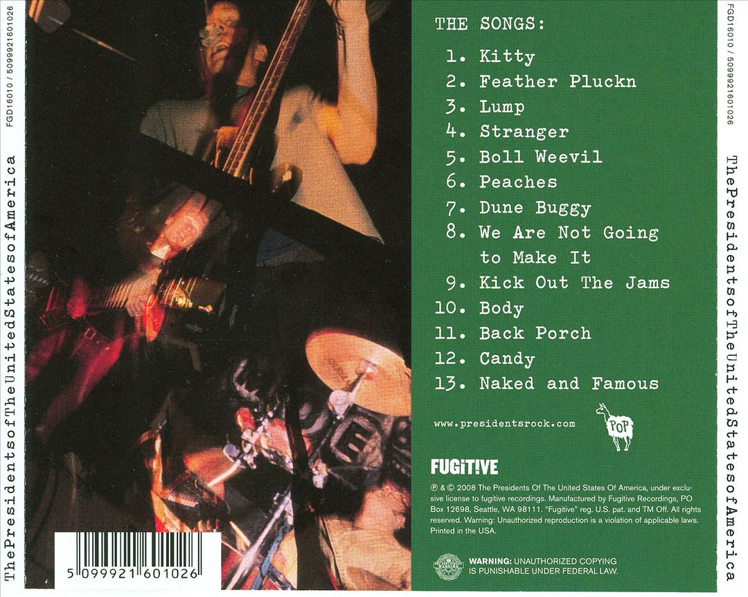 Presidents of the United States of America cover art