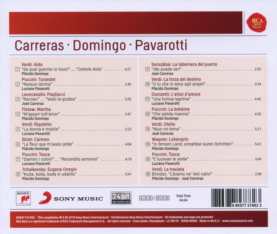 Carreras, Domingo, Pavarotti: The 3 Tenors Sing Puccini, Verdi, Donizetti, Bizet, Wagner and more cover art