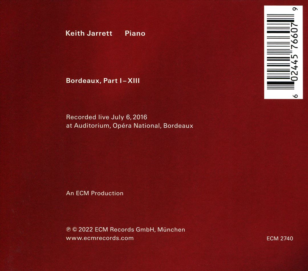 Bordeaux Concert cover art
