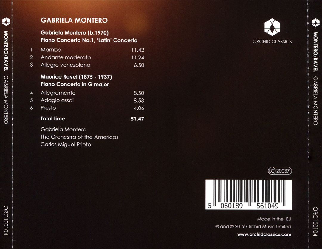 Montero: Piano Concerto No. 1 'Latin' Concerto; Ravel: Piano Concerto in G major cover art