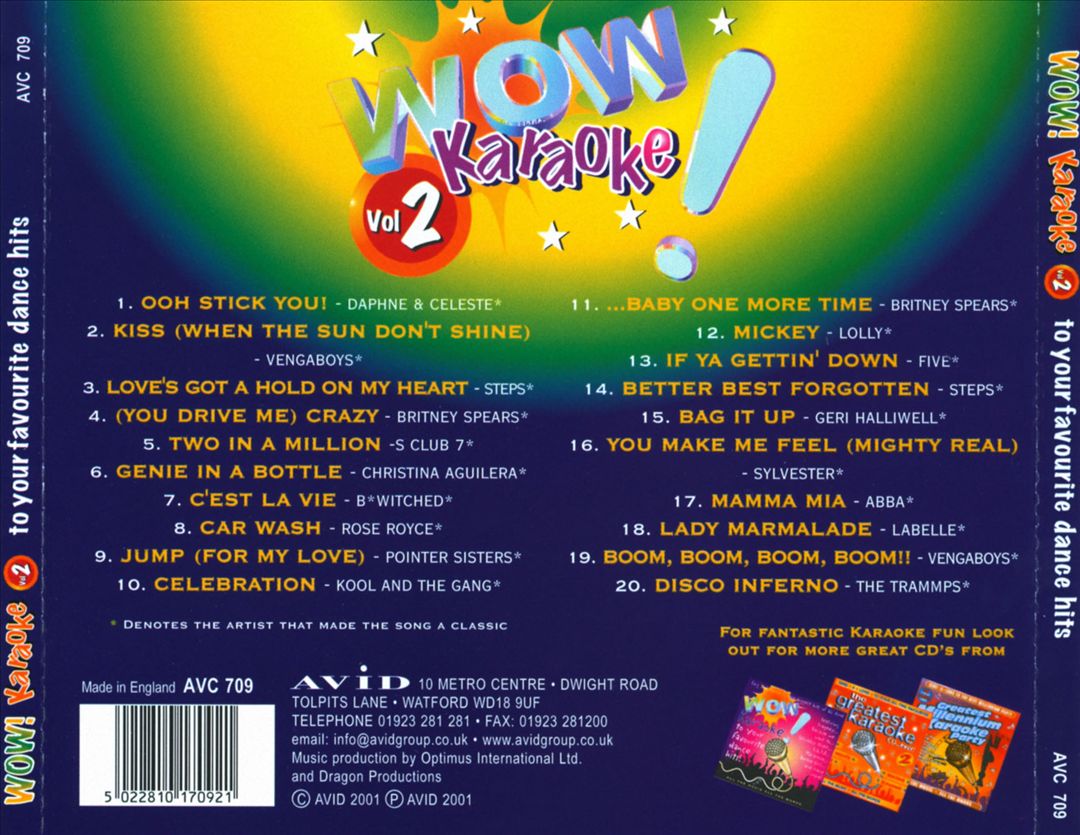 Wow! Karaoke, Vol. 2: To Your Favourite Dance Hits cover art