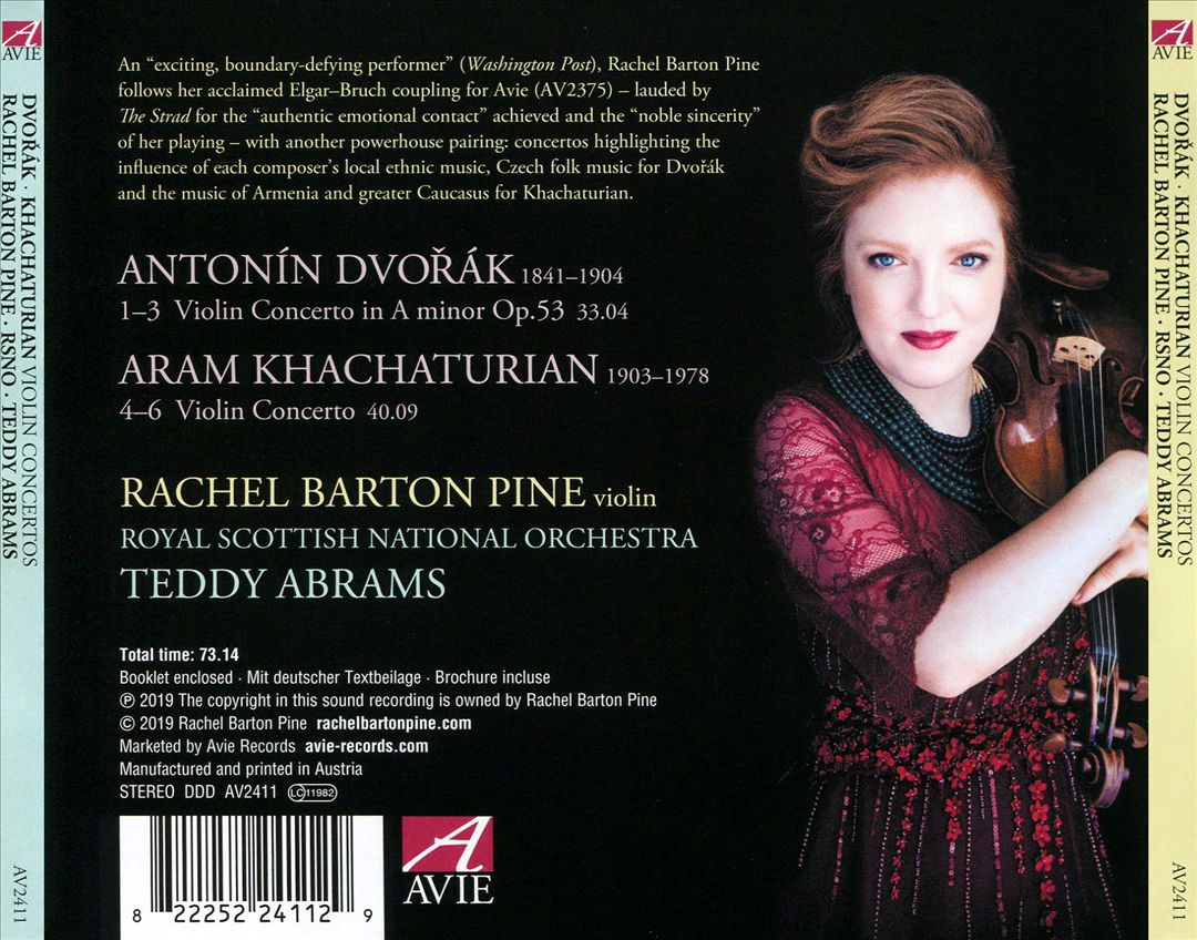 Dvořák, Khachaturian: Violin Concertos cover art