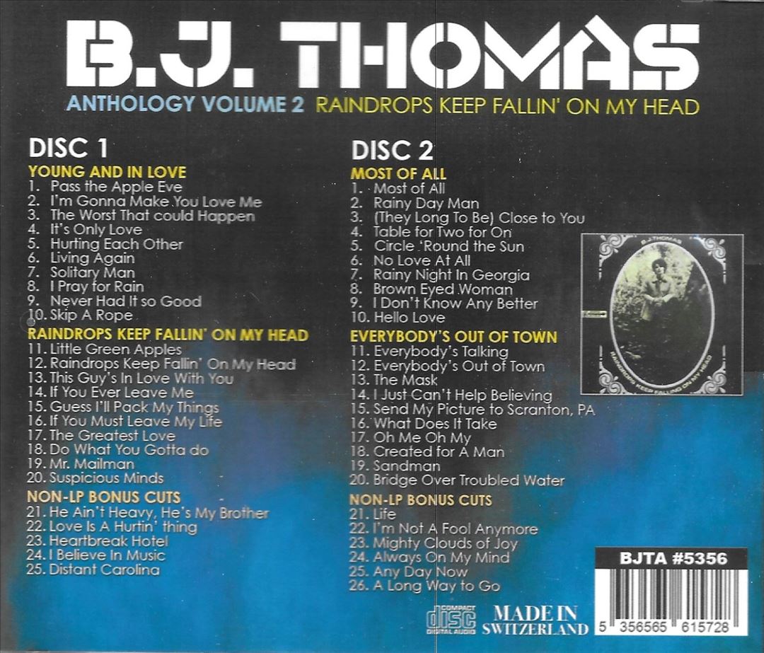 Anthology, Vol. 2: Raindrops Keep Fallin' on My Head cover art