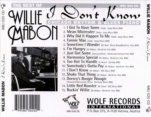 Best of Willie Mabon cover art
