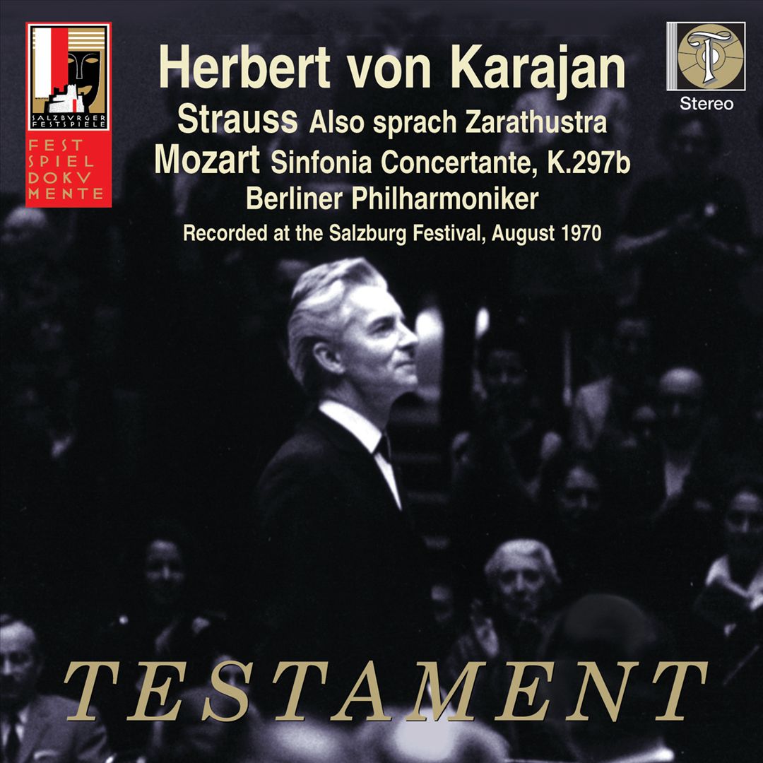 Strauss: Also sprach Zarathustra; Mozart: Sinfonia Concertante, K. 297b cover art