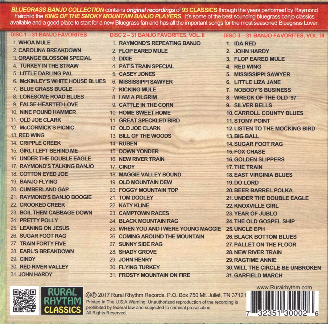 Bluegrass Banjo Collection: The Best of Raymond Fairchild cover art