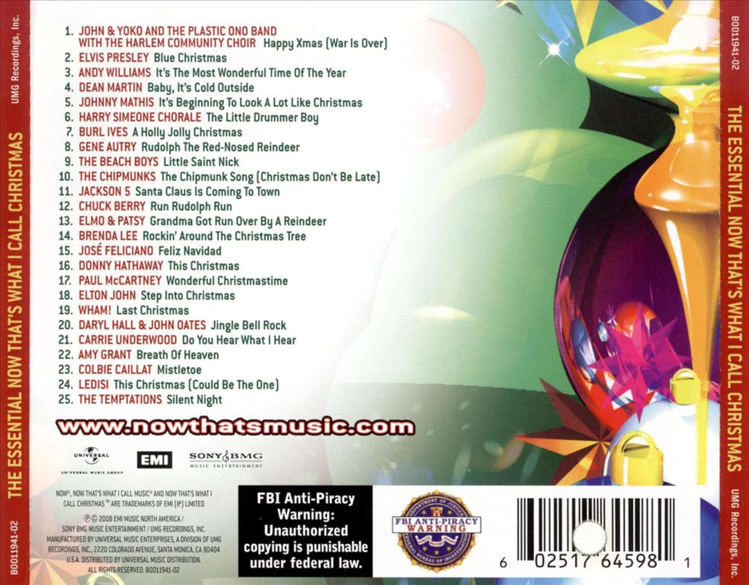 Essential Now That's What I Call Christmas! cover art