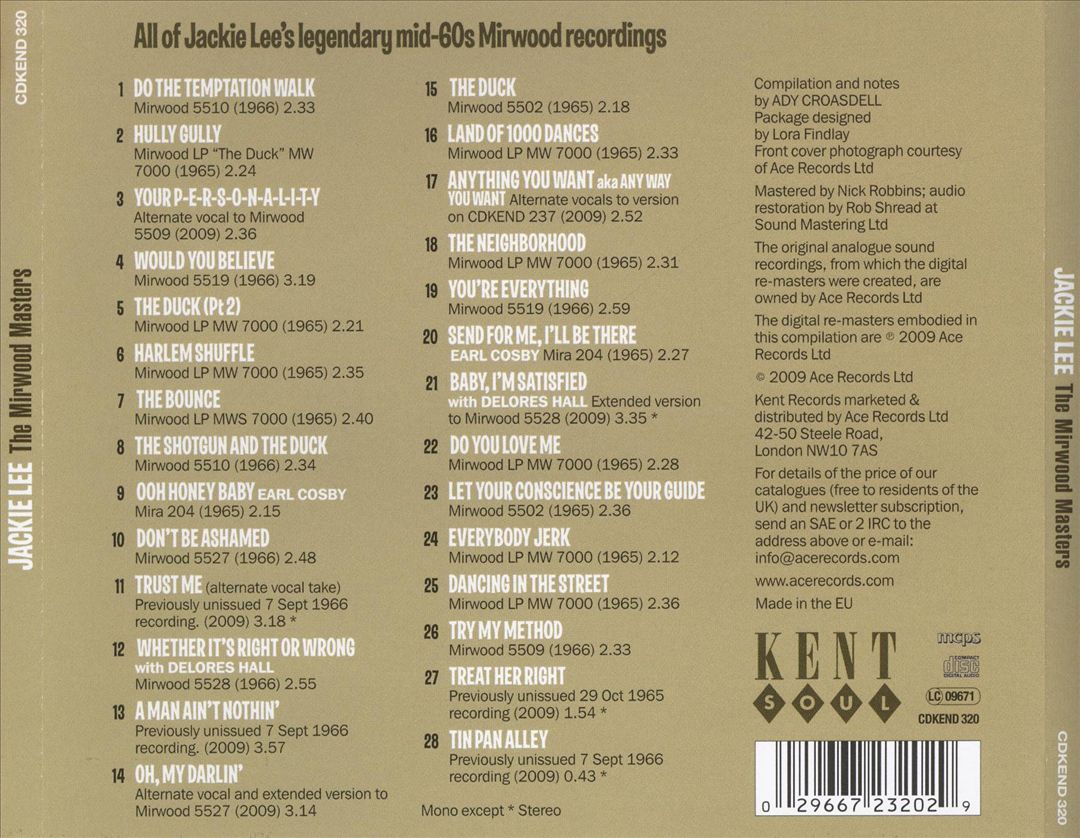 Mirwood Records Masters cover art