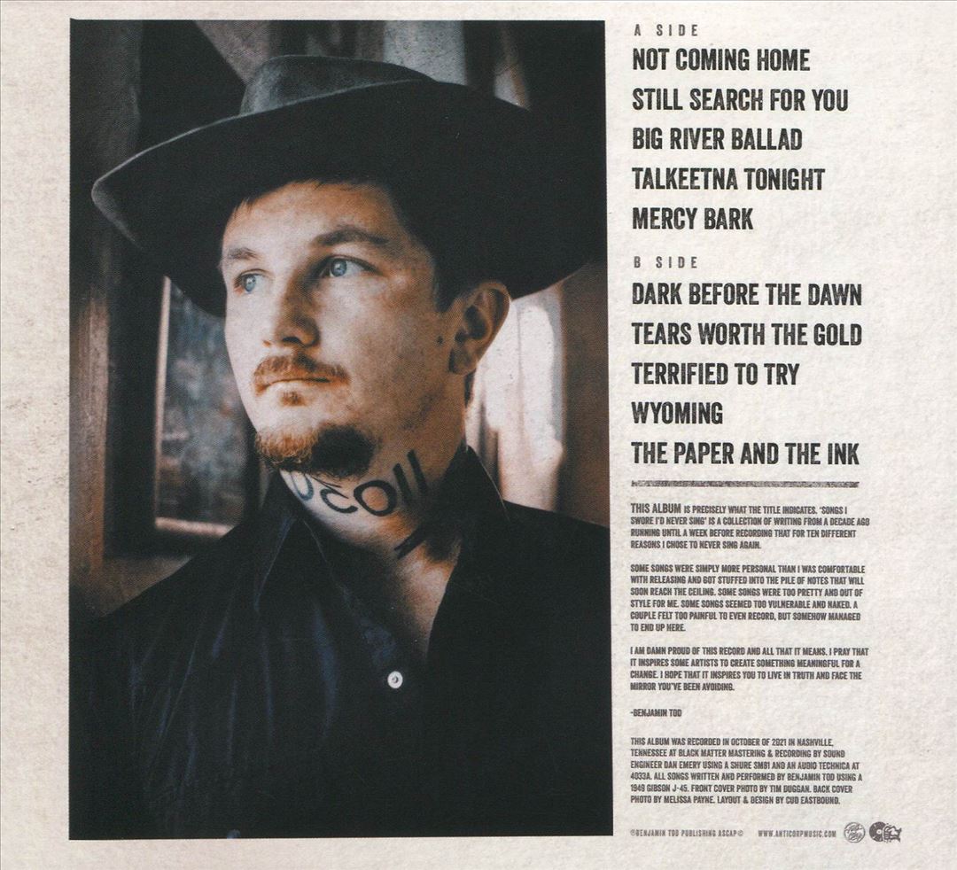 Songs I Swore I'd Never Sing cover art