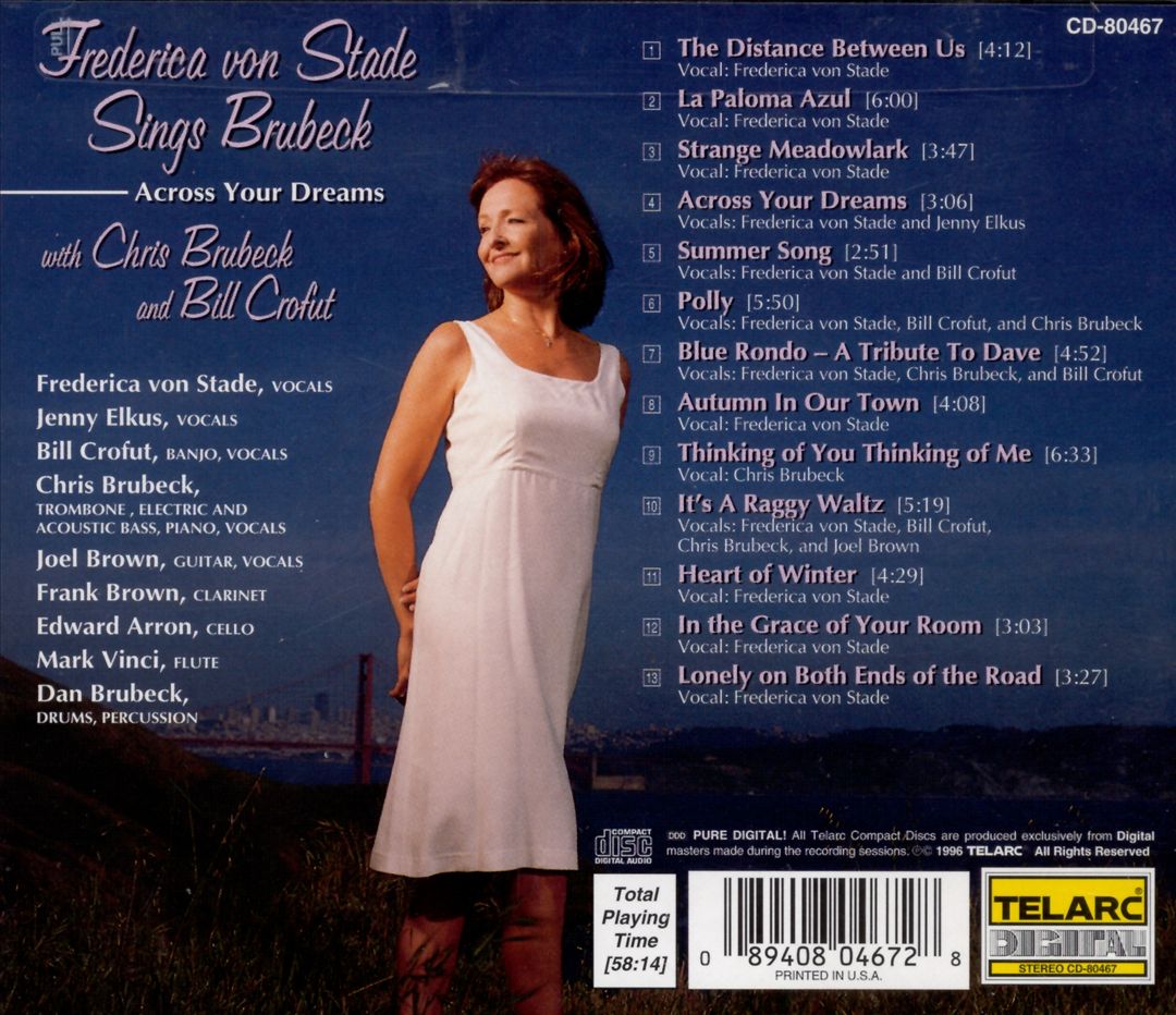 Across Your Dreams: Frederica von Stade Sings Brubeck cover art