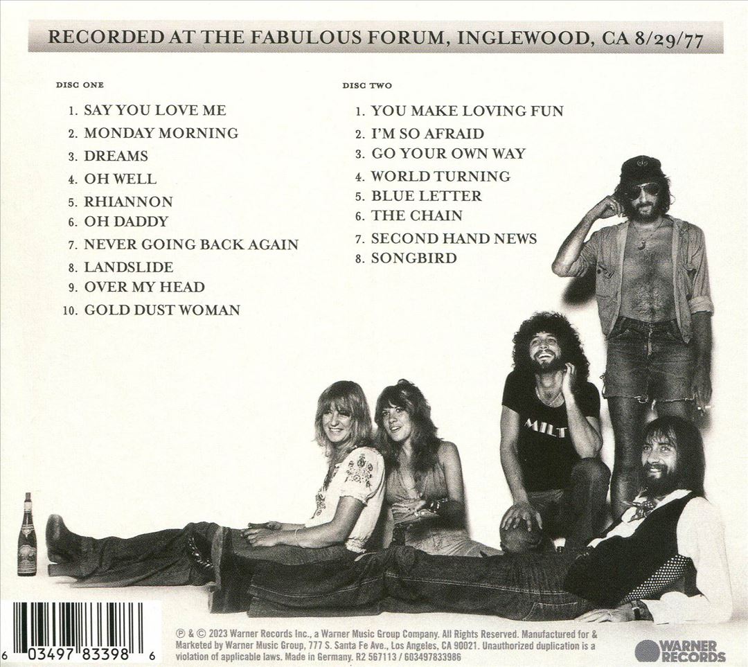 Rumours: Live cover art