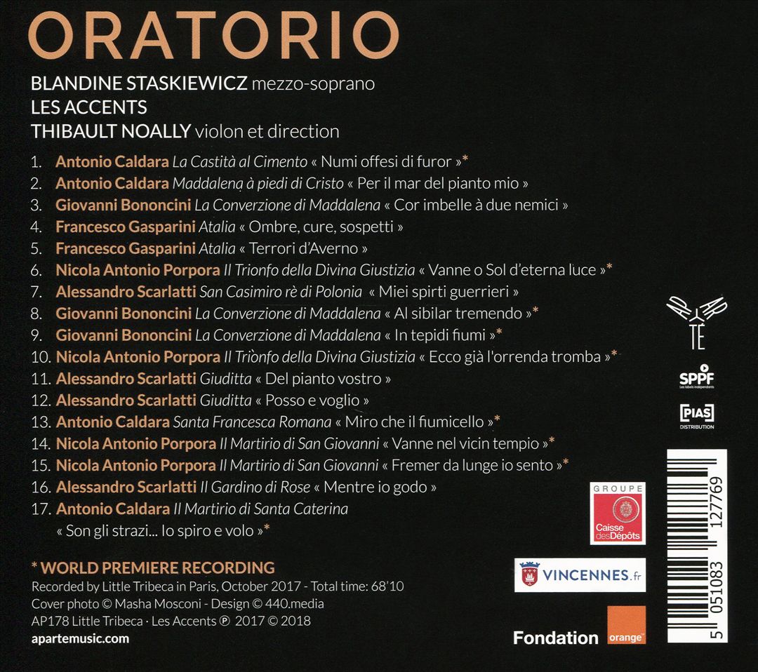 Oratorio cover art