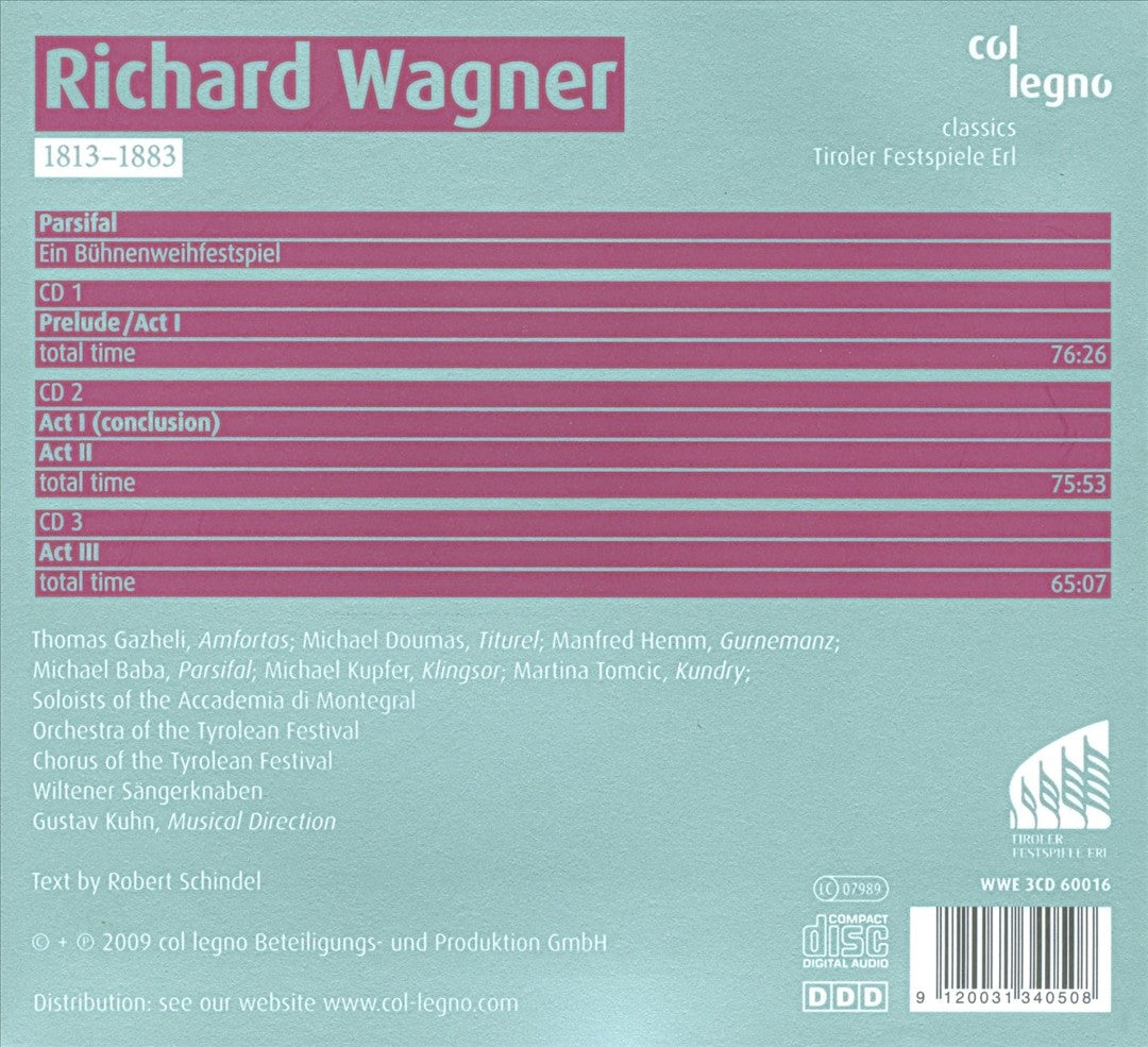 Richard Wagner: Parsifal cover art