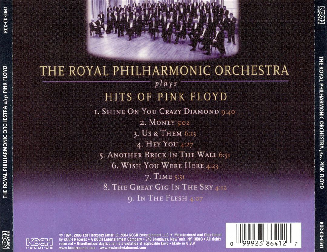 Royal Philharmonic Orchestra Plays Hits of Pink Floyd cover art