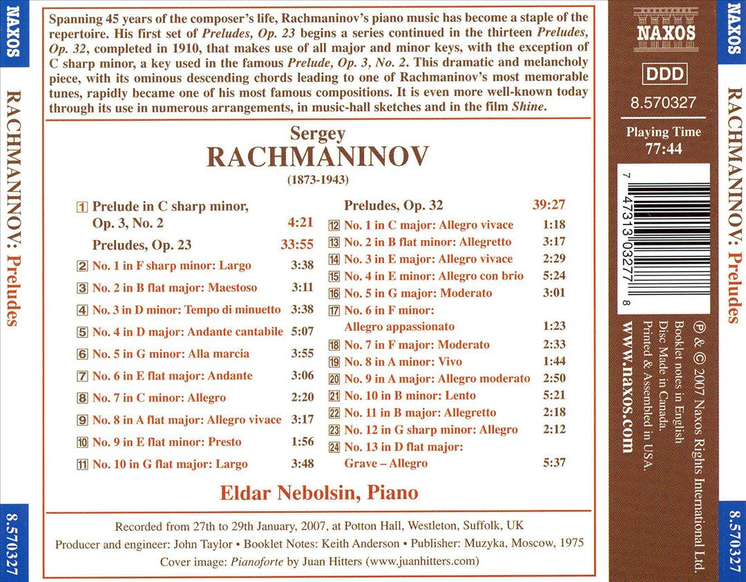 Rachmaninov: Preludes cover art