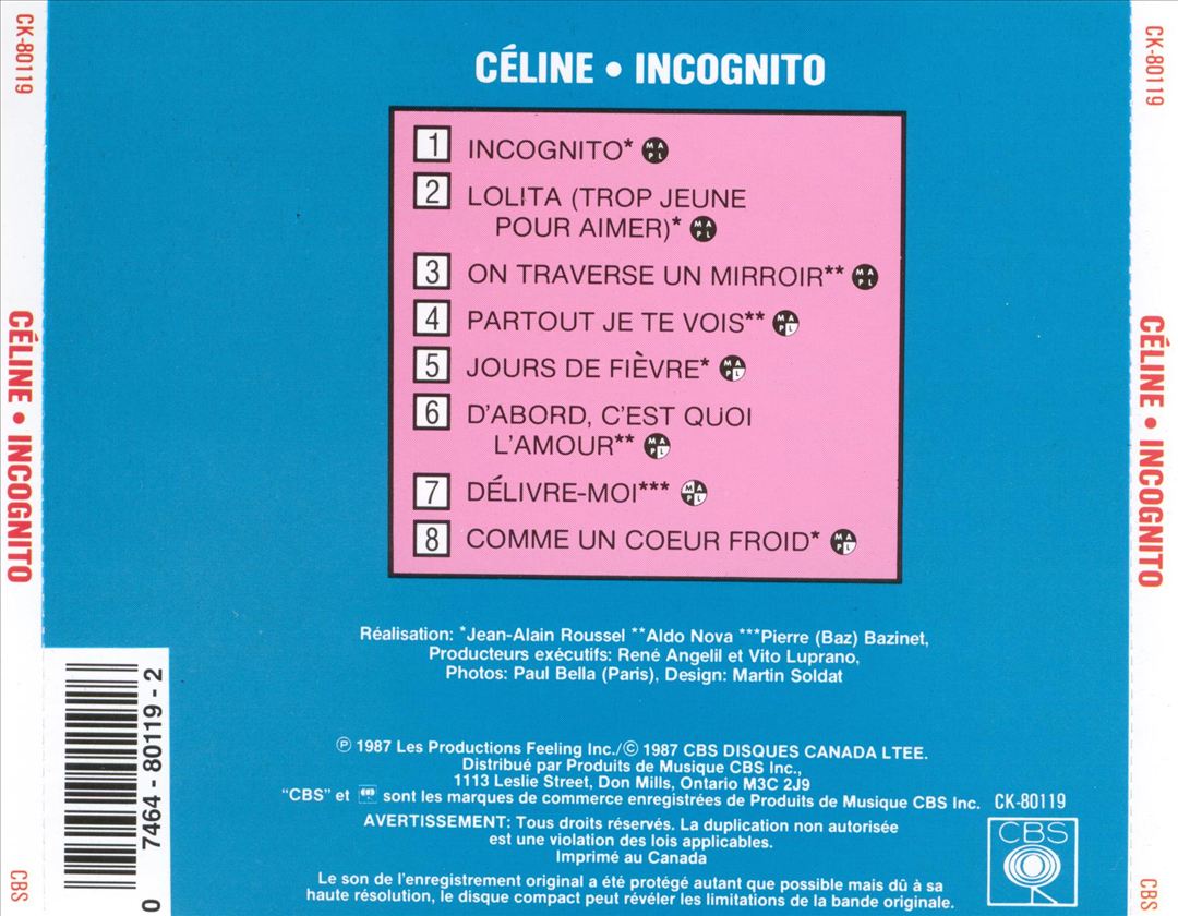 Incognito cover art
