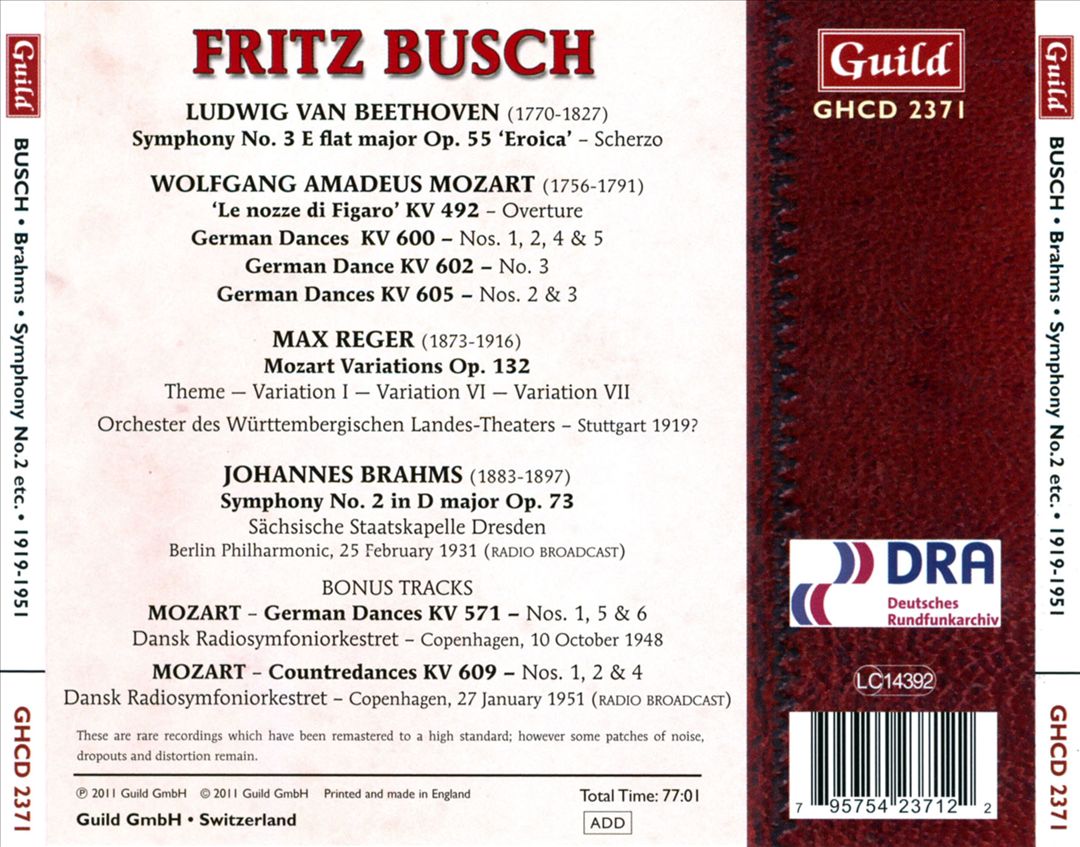Brahms: Symphony No. 2 cover art