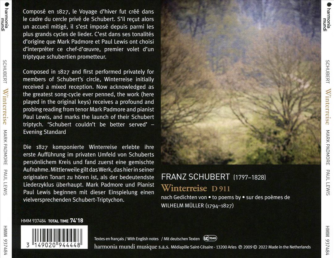 Franz Schubert: Winterreise cover art