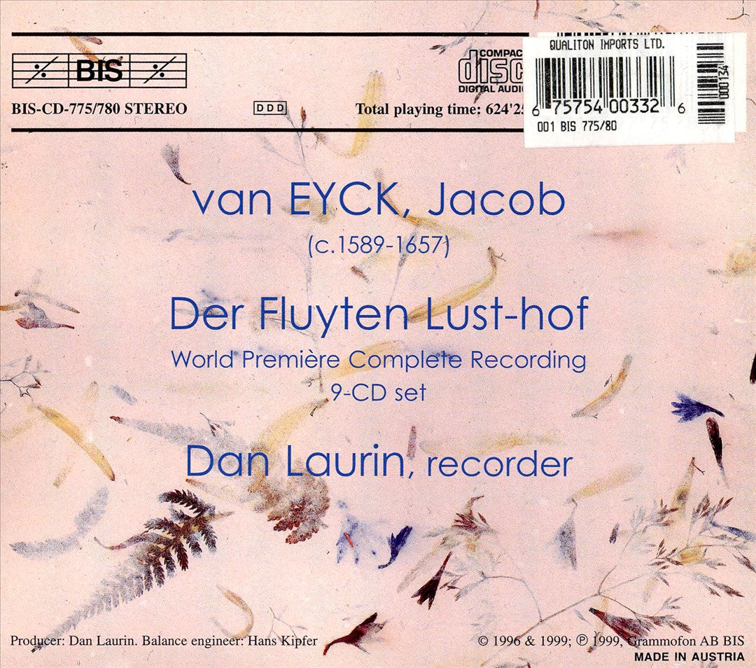 Jacob van Eyck: Der Fluyten Lust-hof cover art