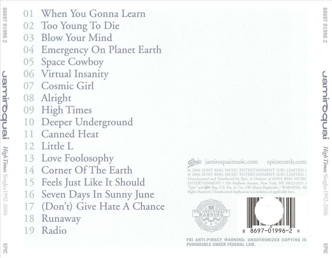 High Times: Singles 1992-2006 cover art
