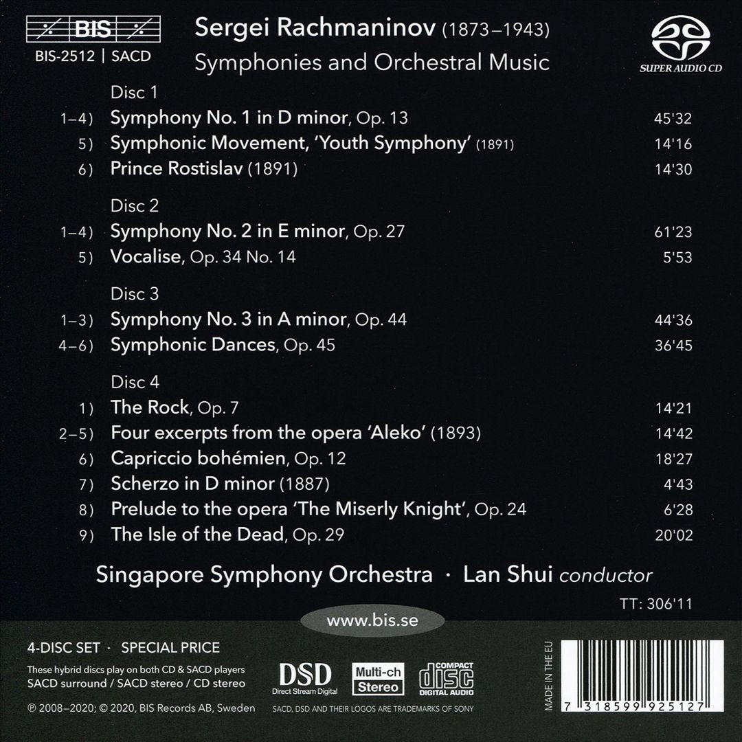 Rachmaninov: Symphonies and Orchestral Music cover art