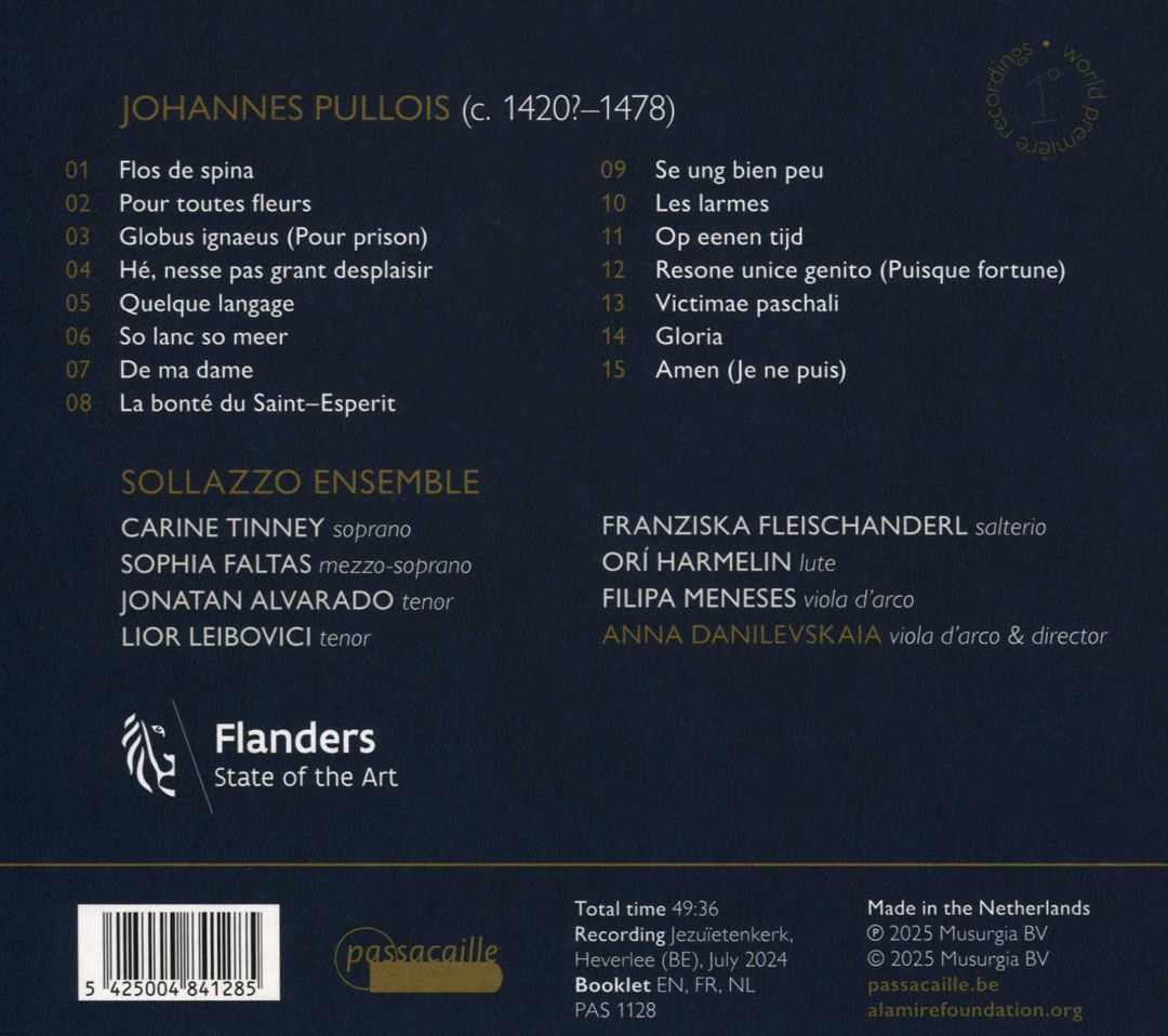 Ni Dufay, Ni Binchois: The Works of Johannes Pullois cover art