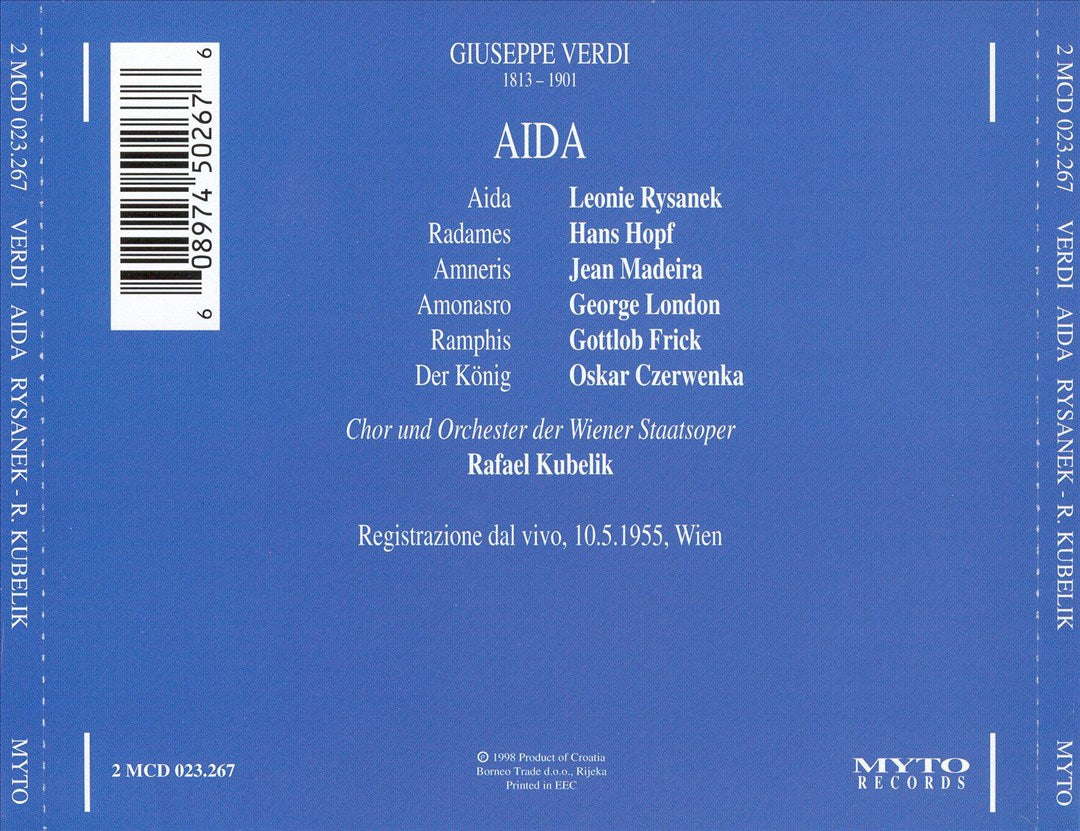 Verdi: Aida cover art