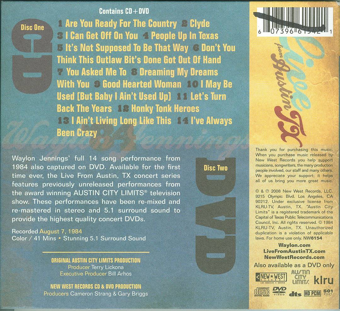 Live from Austin TX: Austin City Limits '84 cover art