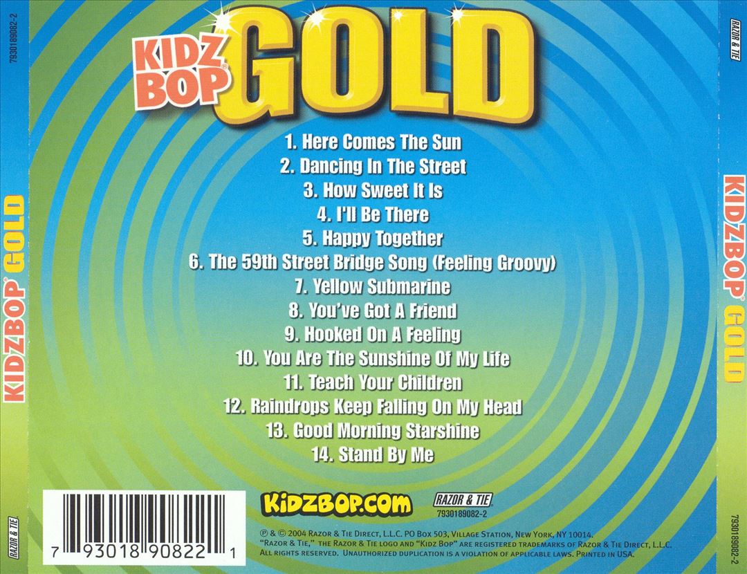 Kidz Bop Gold cover art