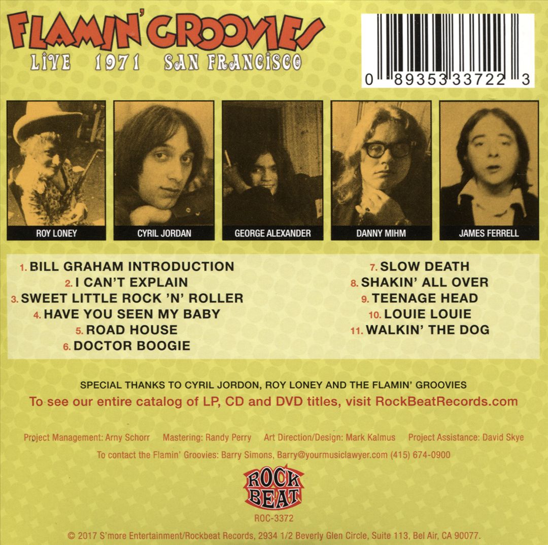 Live 1971 San Francisco cover art