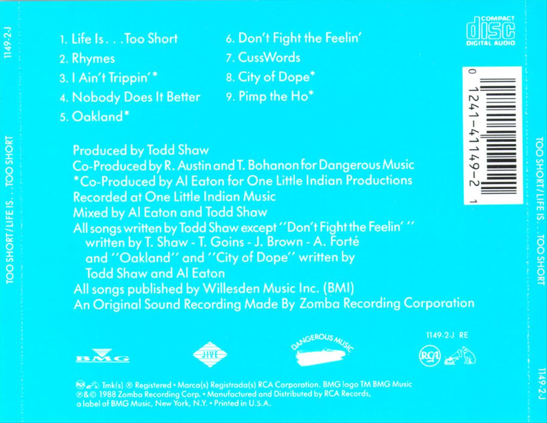 Life Is...Too $hort cover art