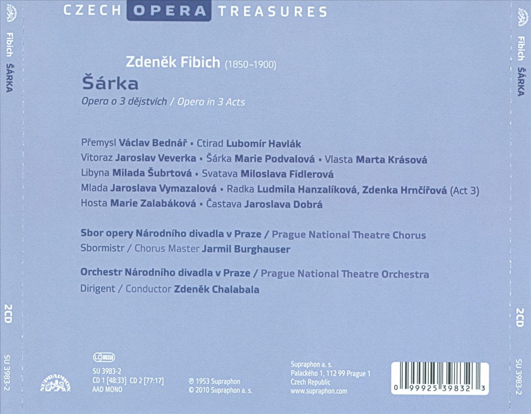 Zdenek Fibich: Sárka cover art