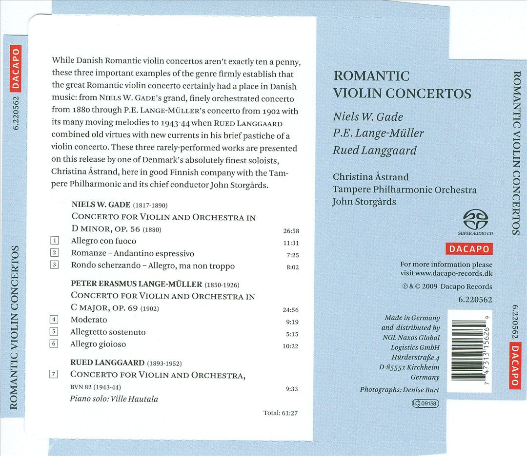 Romantic Violin Concertos cover art