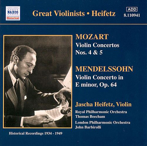 Mozart: Violin Concertos 4 & 5; Mendelssohn: Violin Concerto cover art