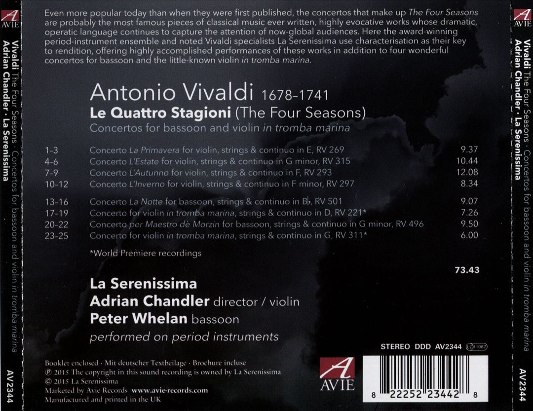 Vivaldi: The Four Seasons cover art