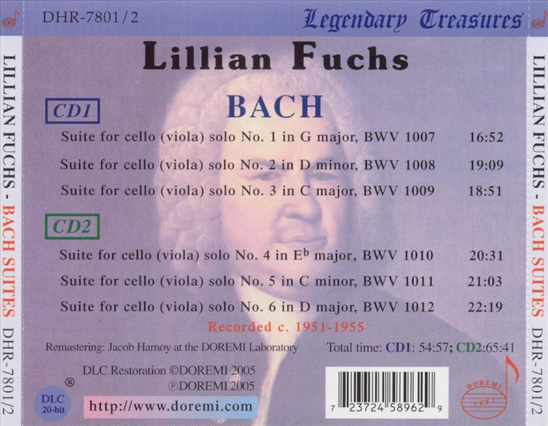 Bach: 6 Suites for Cello Solo cover art