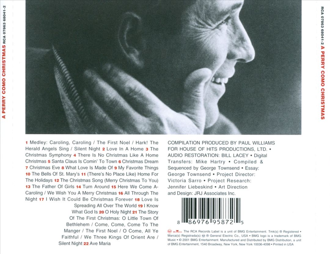 Perry Como Christmas cover art