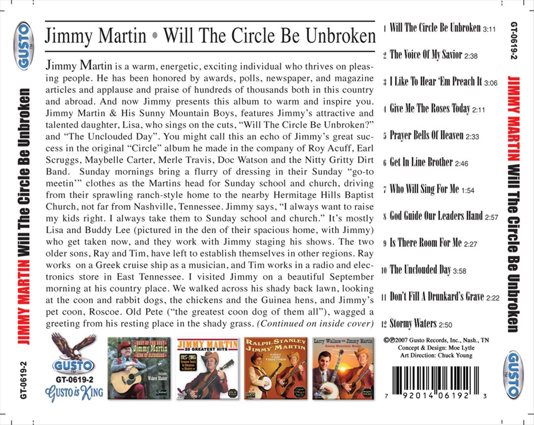 Will the Circle Be Unbroken cover art