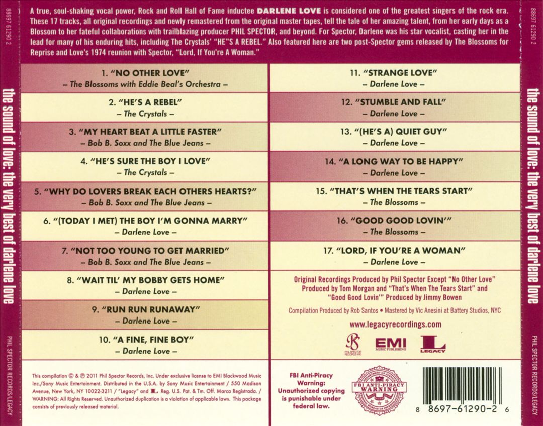 Sound of Love: The Very Best of Darlene Love cover art
