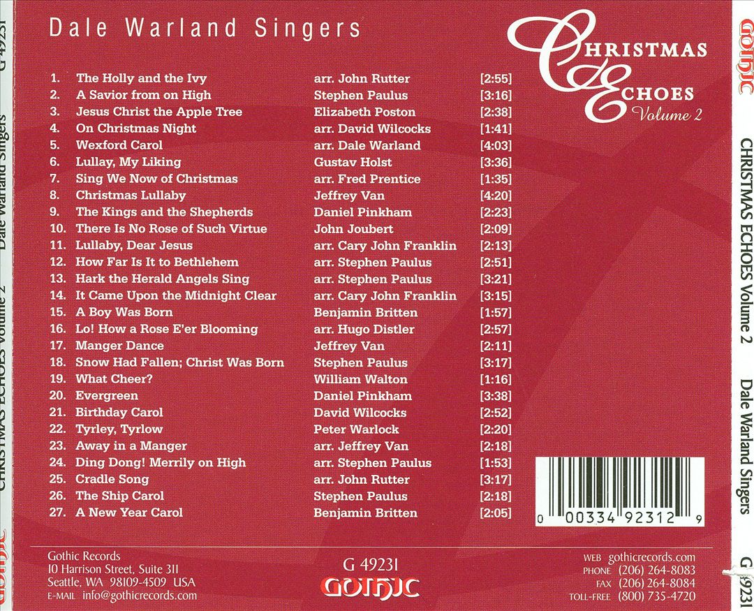Christmas Echoes, Vol. 2 cover art